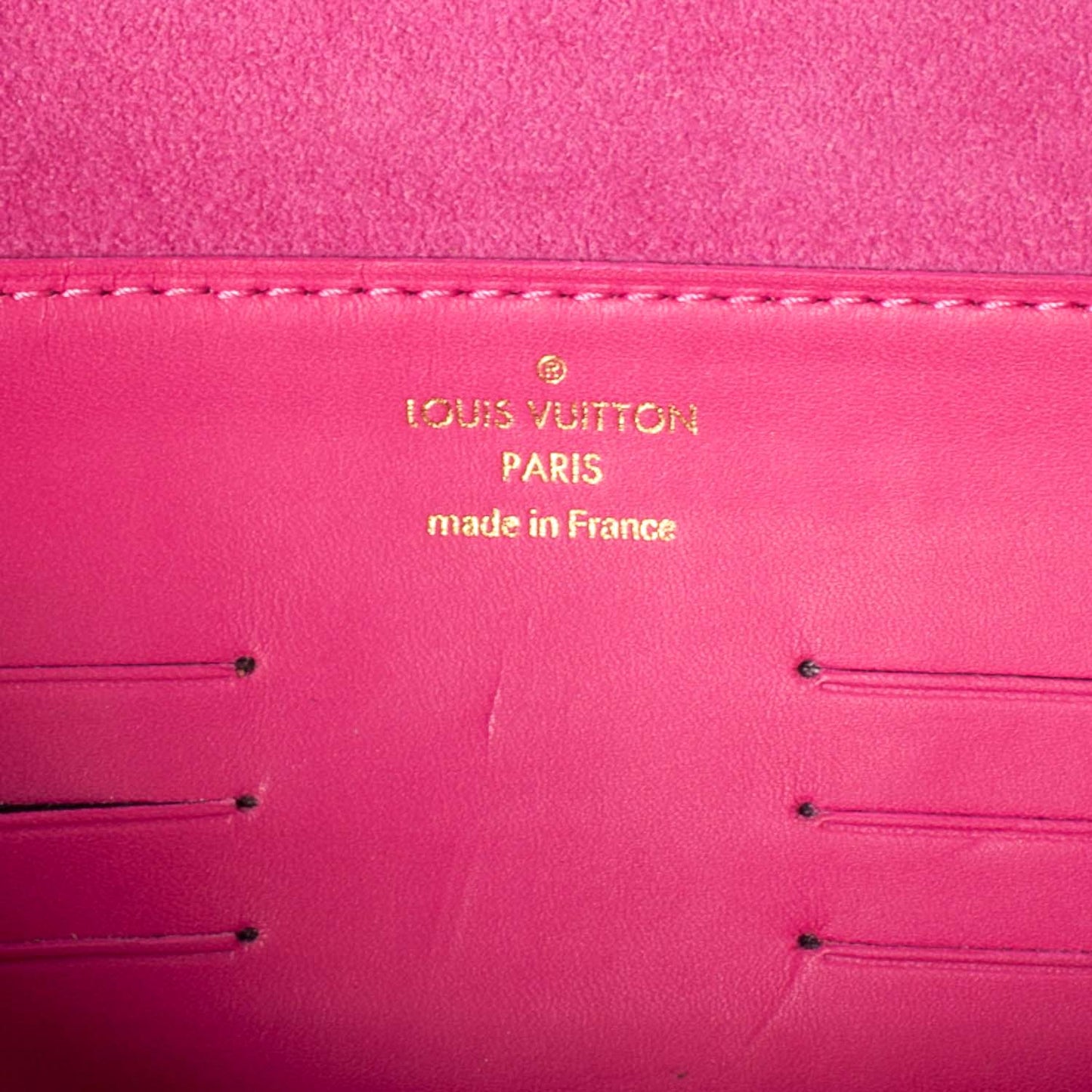 Calfskin Embossed Courtney Pochette Clutch Fuchsia