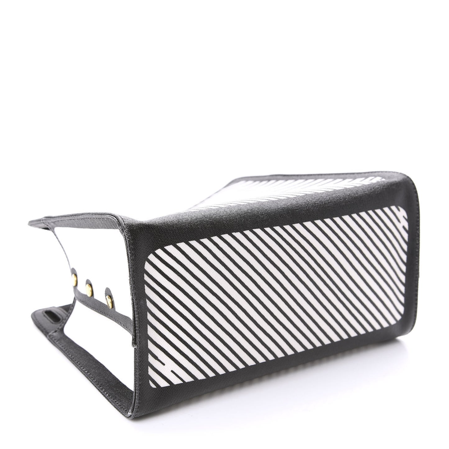 X JOSHUA VIDES Coated Canvas Mini Peekaboo Defender Cover White Black