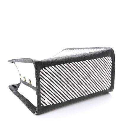 Fendi X JOSHUA VIDES Coated Canvas Mini Peekaboo Defender Cover White Black 4 of 10