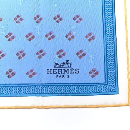 Hermes Silk Quadri Au Bloc Scarf 90 4 of 5