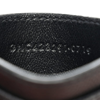 Saint Laurent Grain De Poudre Matelasse Chevron Monogram Credit Card Case Black 7 of 8