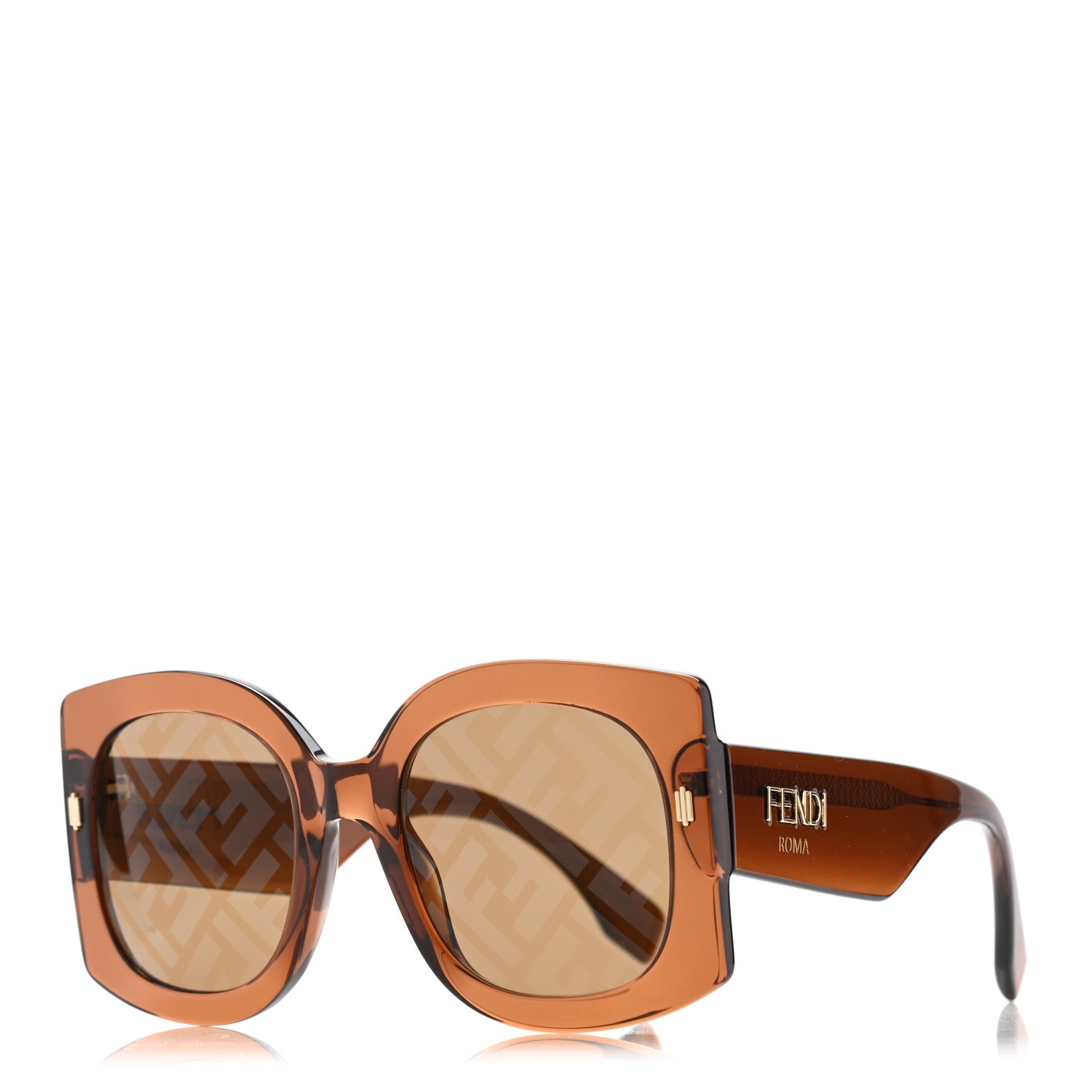 Fendi Acetate FF Sunglasses FF 0436/G/S Brown 1 of 8