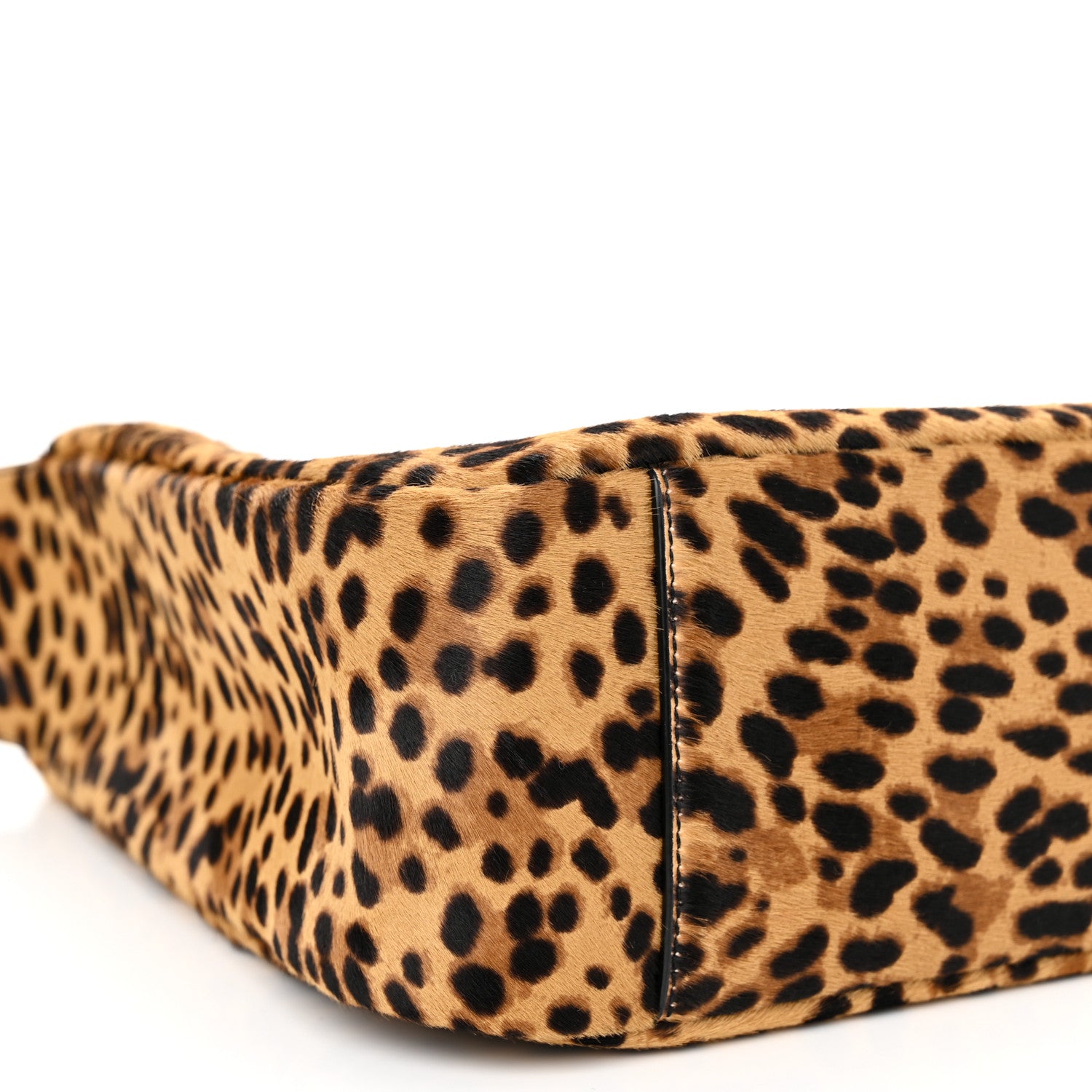 Saint Laurent Pony Hair Calfskin Leopard Print Small Le 5 A 7 Soft Hobo 10 of 11