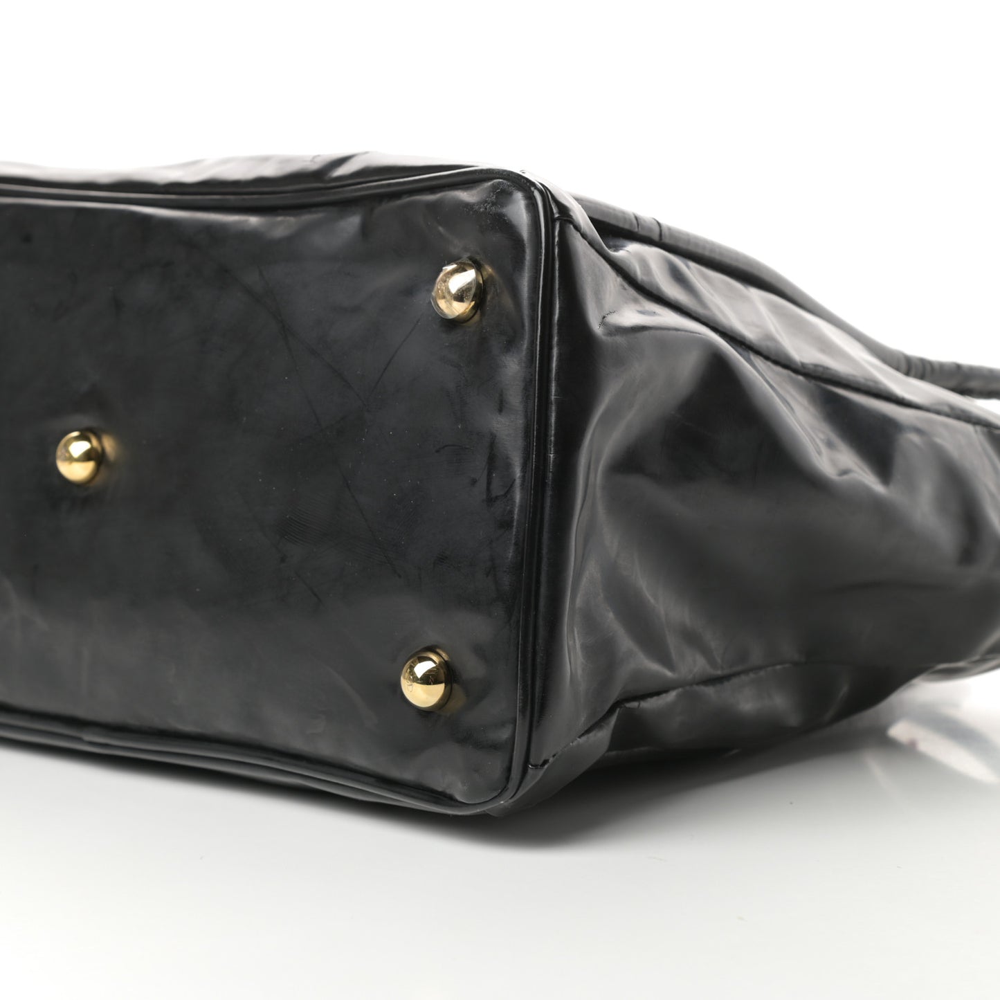 Patent Lacca Bow Tote Black