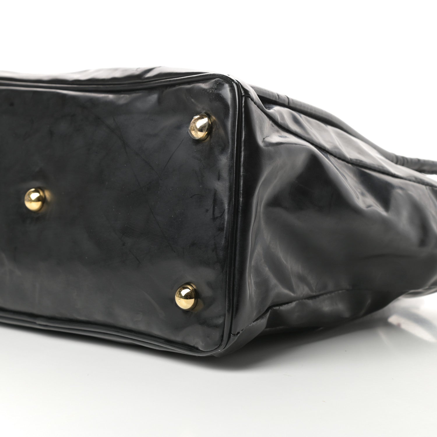 Valentino Garavani Patent Lacca Bow Tote Black 9 of 15