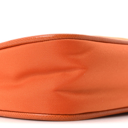 Prada Tessuto Nylon Saffiano Crossbody Bag Papaya 9 of 10