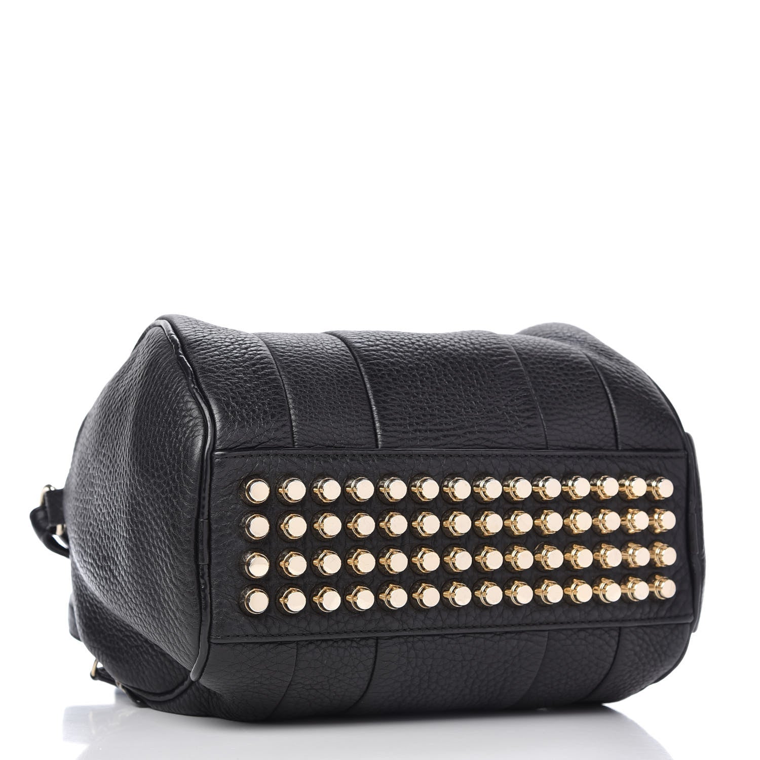 Alexander Wang Pebbled Lambskin Rockie Black Pale Gold Hardware 4 of 8