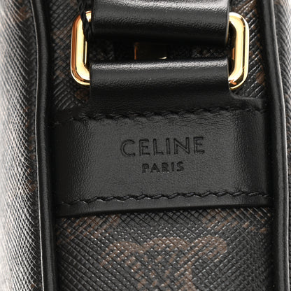 Celine Triomphe Canvas Medium Messenger Bag Black 9 of 13