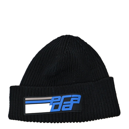 Prada Knit Racing Logo Beanie Black 1 of 4