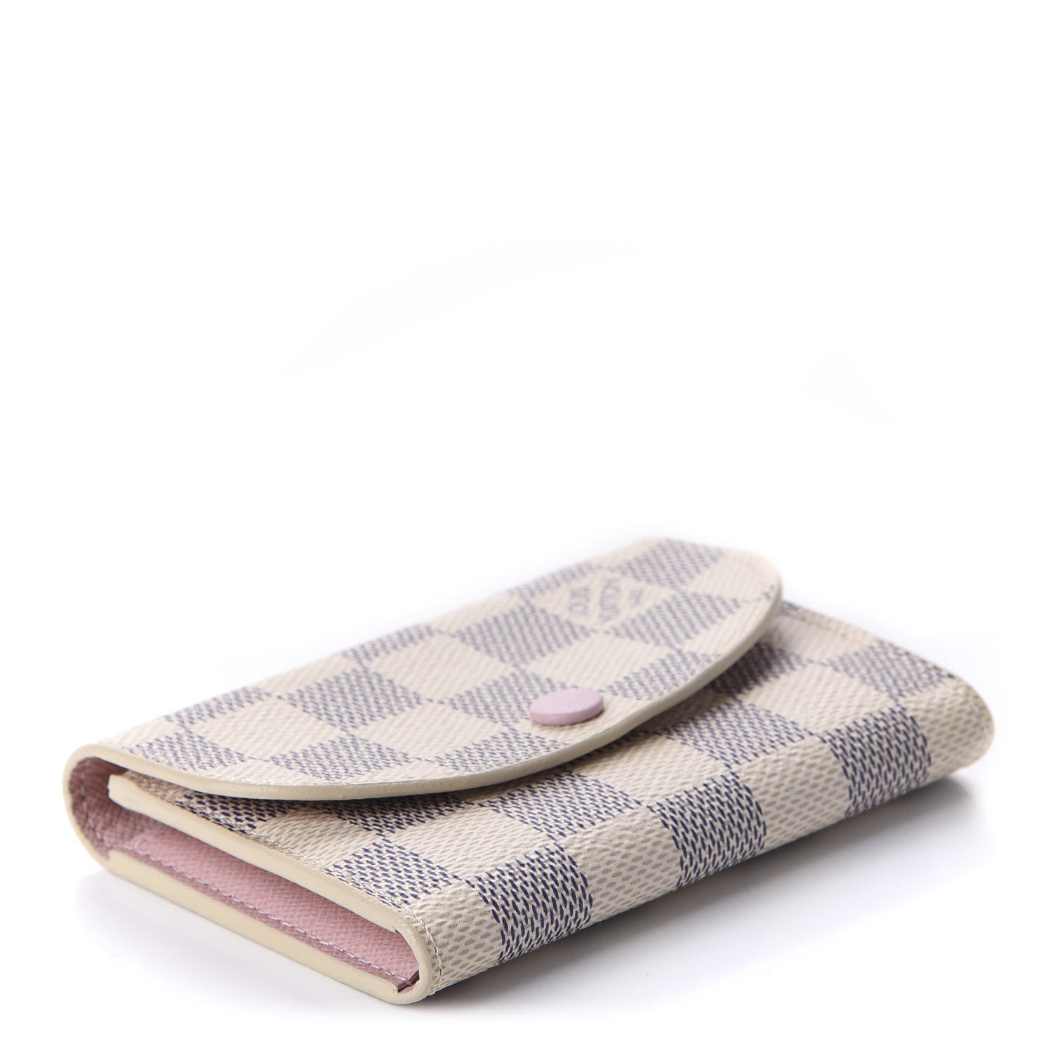 Louis Vuitton Damier Azur Rosalie Coin Purse Rose Ballerine 4 of 10