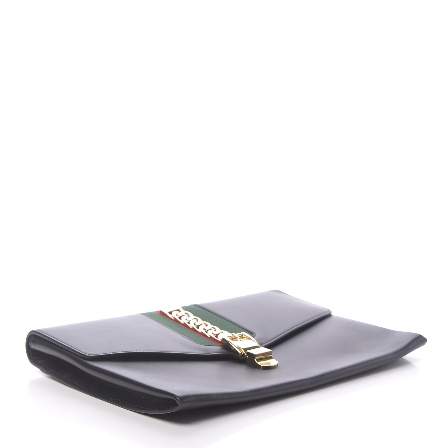 Calfskin Maxi Sylvie Clutch Black