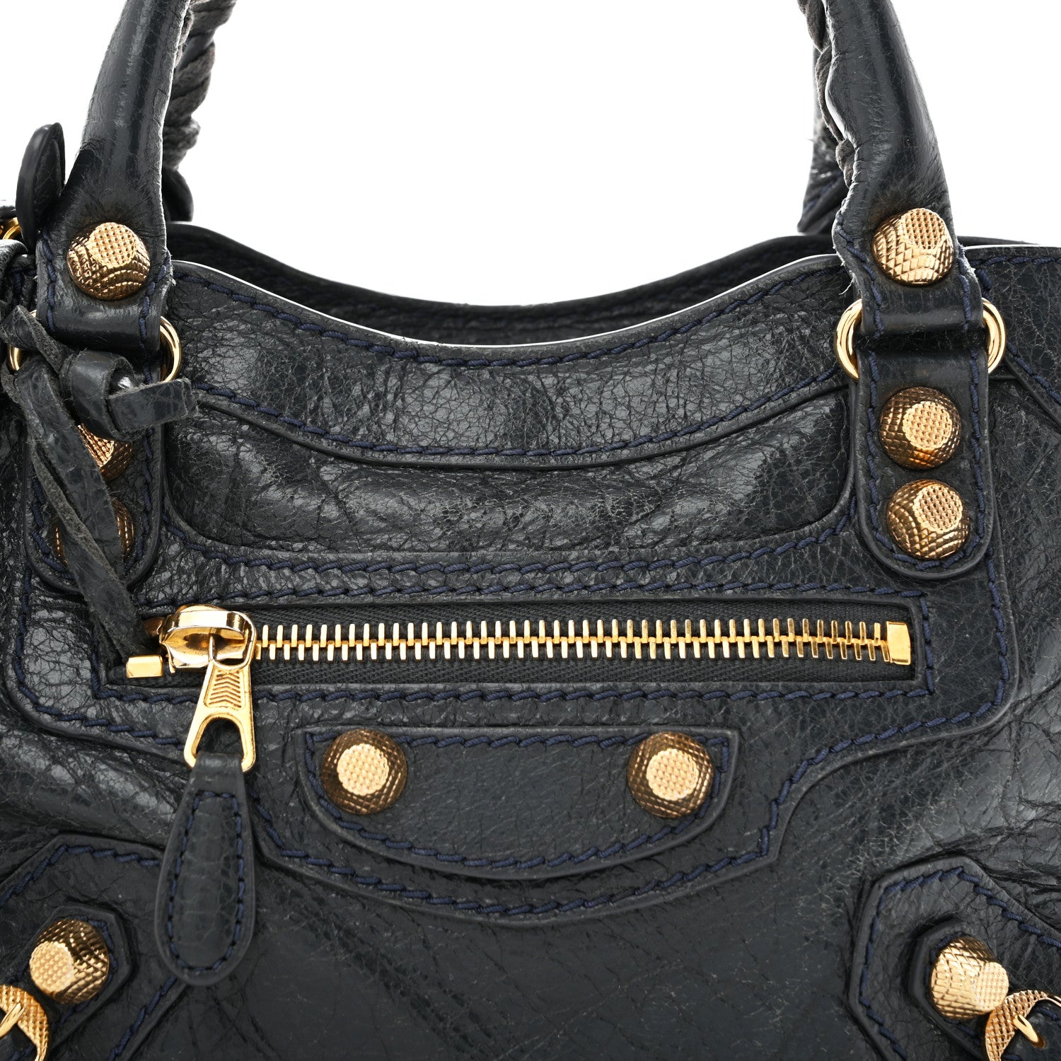 Balenciaga Agneau Giant 12 Gold Hardware Mini City Anthracite Anthracite 8 of 14