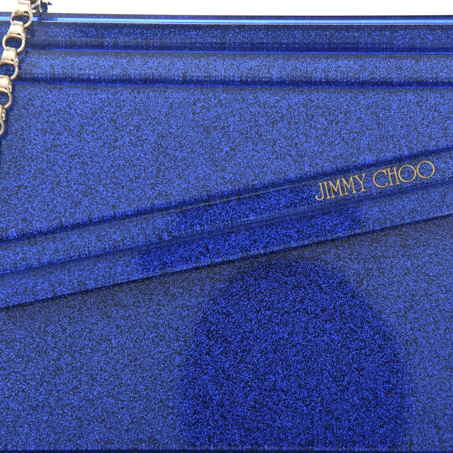 Jimmy Choo Acrylic Glitter Candy Clutch Blue 9 of 9