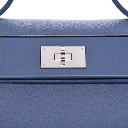 Hermes Taurillon Maurice Swift 24/24 35 Bleu Brighton 10 of 11