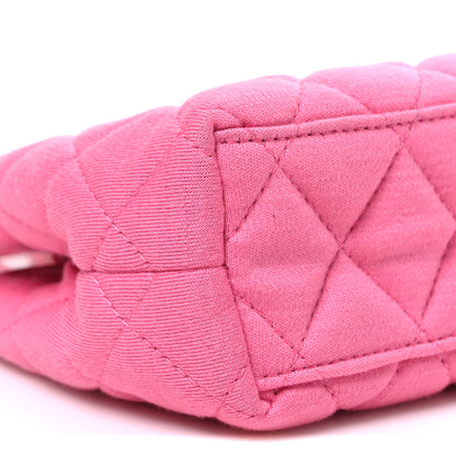 Chanel Jersey Quilted Nano Kelly Shopper Pink 9 of 10