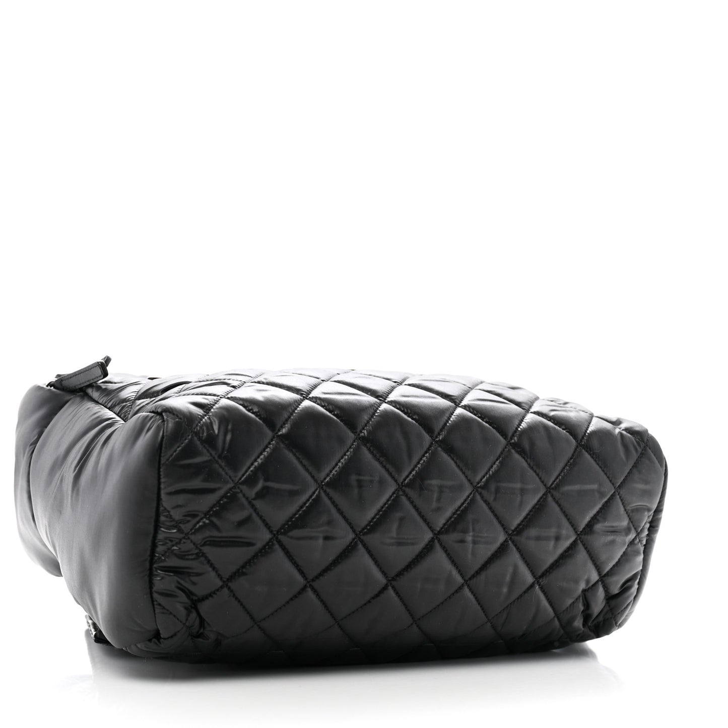 Nylon Quilted Coco Cocoon Backpack Black