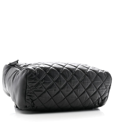Chanel Nylon Quilted Coco Cocoon Backpack Black 4 of 11