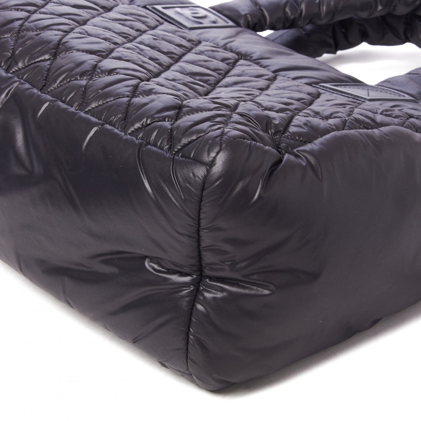 Nylon Coco Cocoon Zipped Tote Black