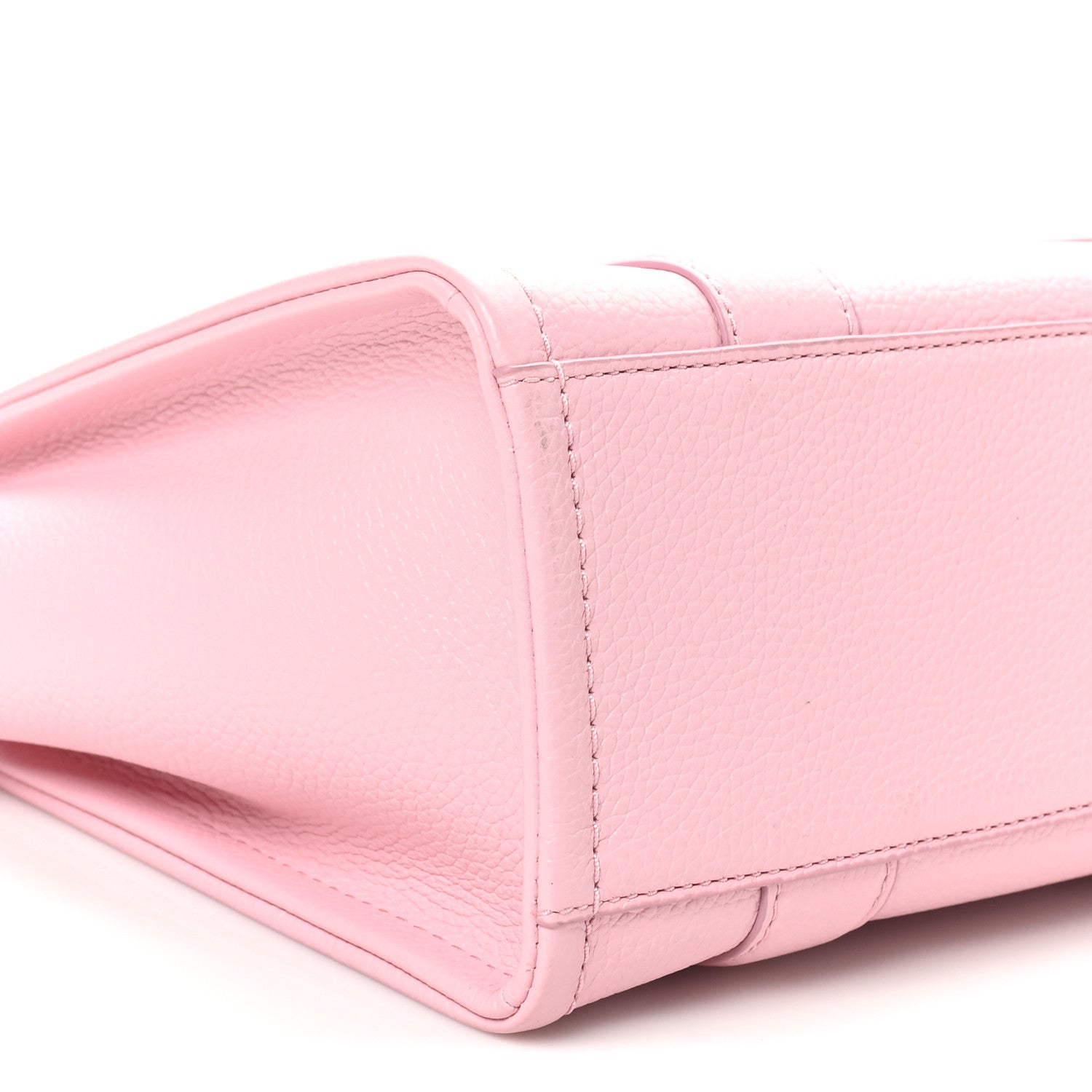 Marc Jacobs Grained Calfskin Small The Tote Bag Ribbon Pink 8 of 9