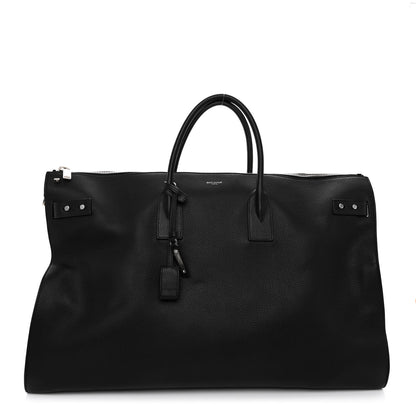 Saint Laurent Grained Calfskin 72H Sac De Jour Black 1 of 8
