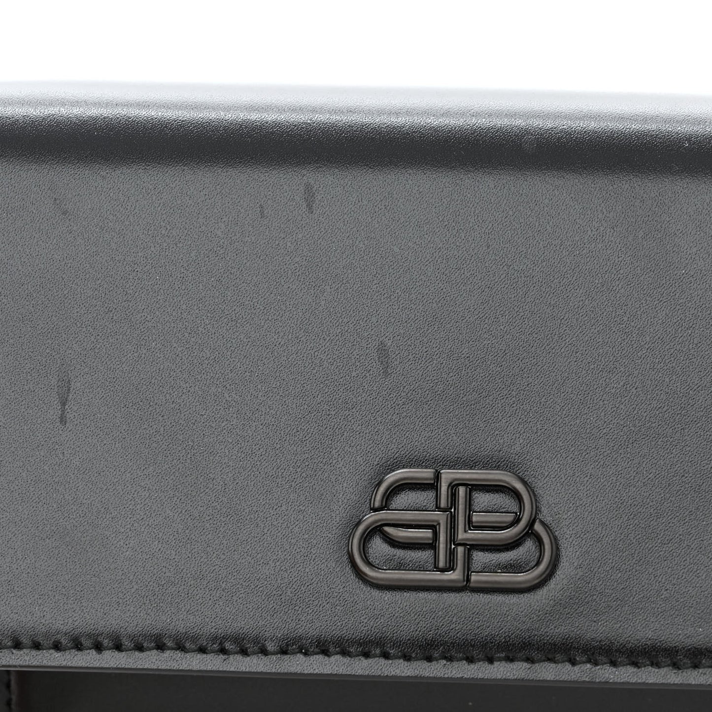 Shiny Box Calfskin Monochrome XS Sharp Belt Bag Black