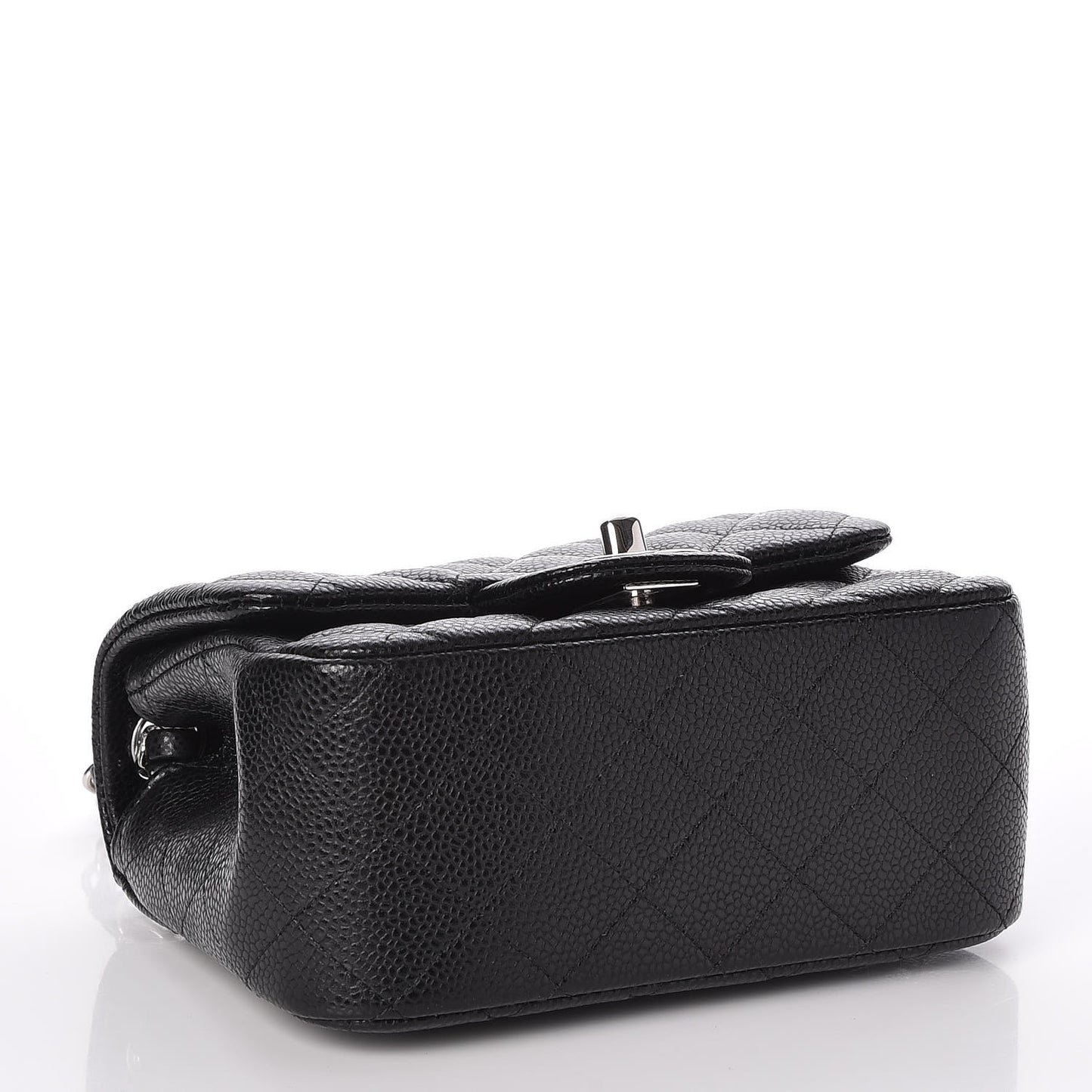 Caviar Quilted Mini Square Flap Black