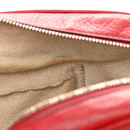 Gucci Pebbled Calfskin Small Soho Disco Bag Tabasco Red 15 of 15