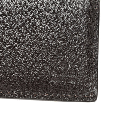 Gucci Calfskin Boar Effect GG Marmont Bi-Fold Wallet Brown 6 of 7