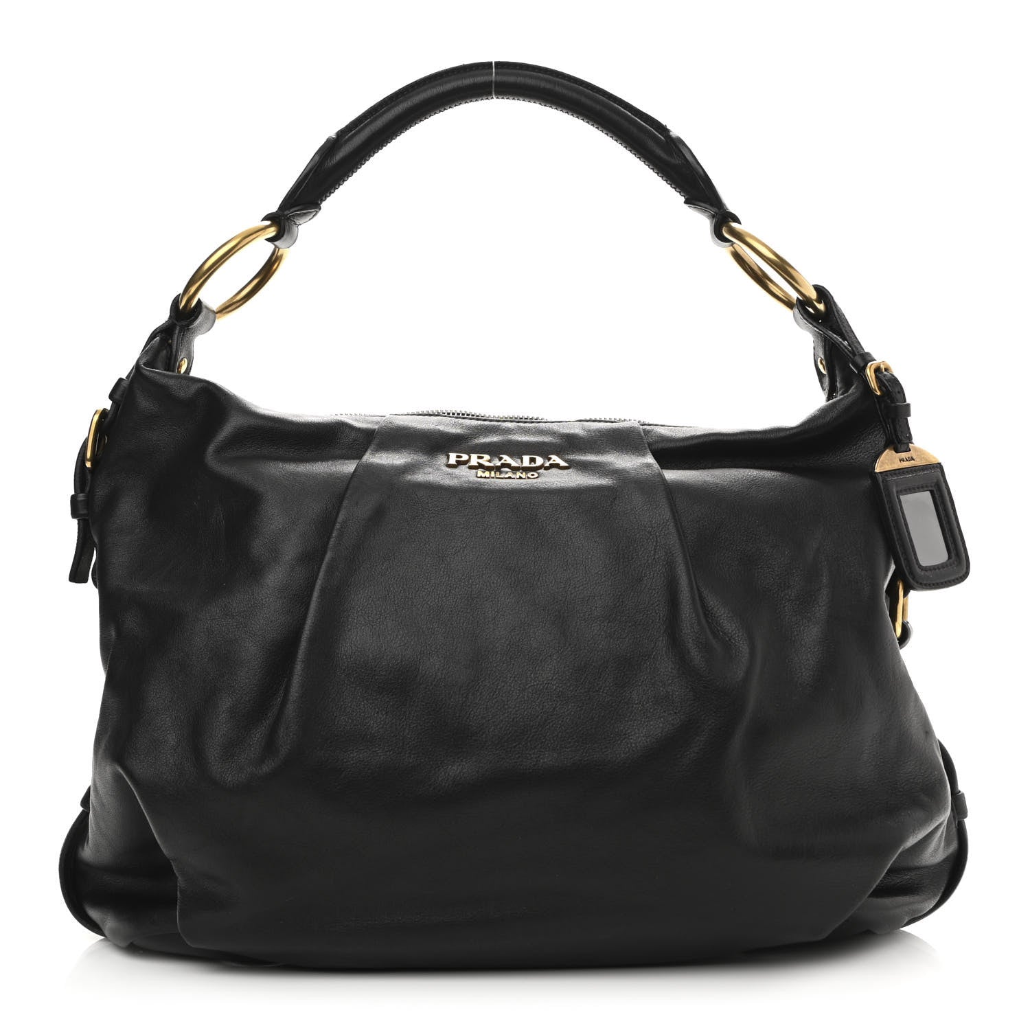 Prada Vitello Daino Hobo Inchiostro 1 of 8