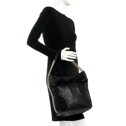 Stella McCartney Faux Python Bailey Boo Hobo Black 2 of 11