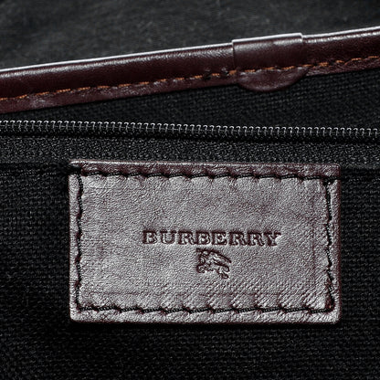 Burberry Haymarket Check Buckle Satchel 7 of 9