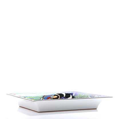 Hermes Porcelain Jaguar Quetzal Change Tray Midnight 5 of 5