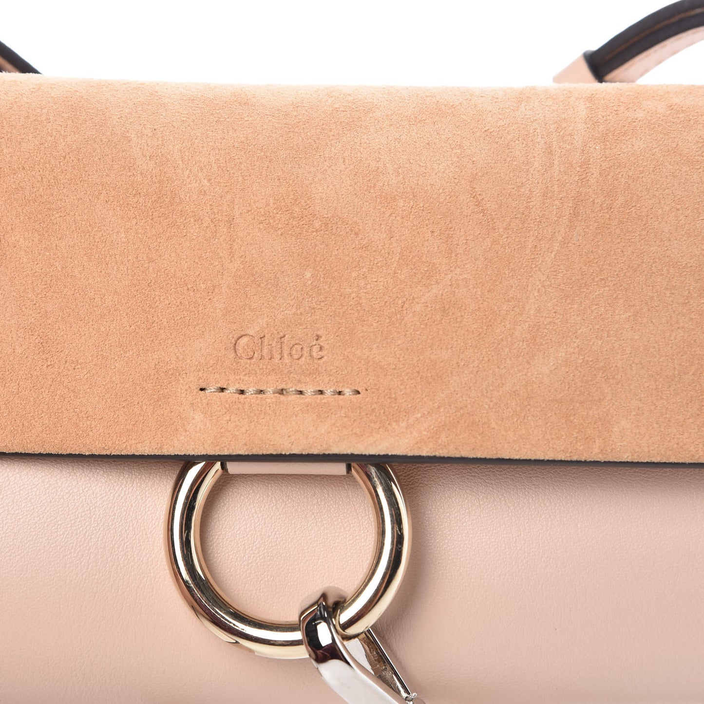 Calfskin Mini Faye Shoulder Bag Cement Pink