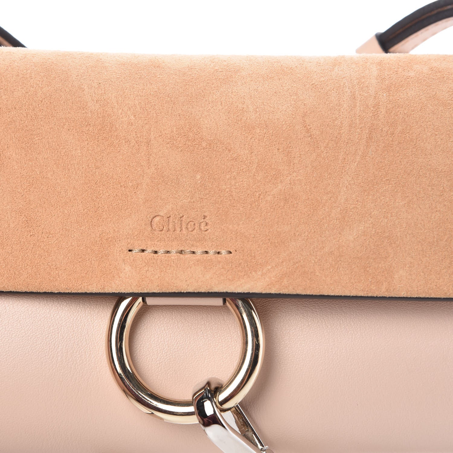 Chloe Calfskin Mini Faye Shoulder Bag Cement Pink 9 of 12
