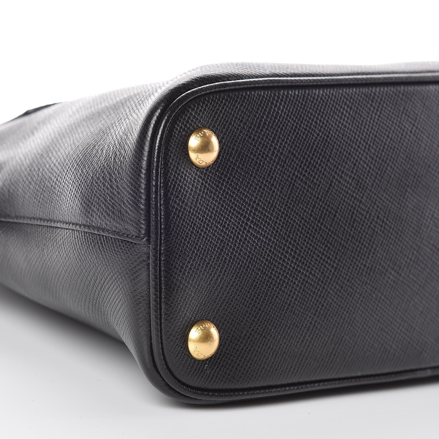 Prada Saffiano Cuir Bauletto Nero Black 5 of 10