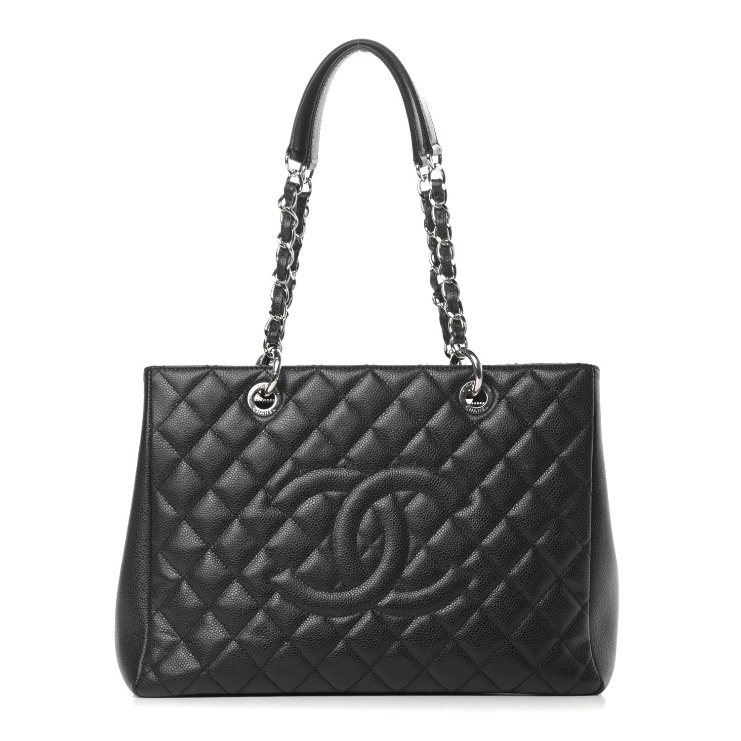 Chanel Caviar Quilted Grand Shopping Tote GST Black 1 of 13