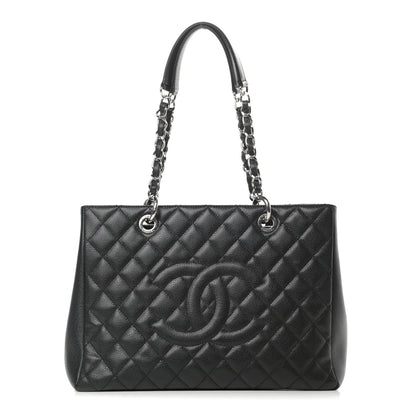 Chanel Caviar Quilted Grand Shopping Tote GST Black 1 of 13