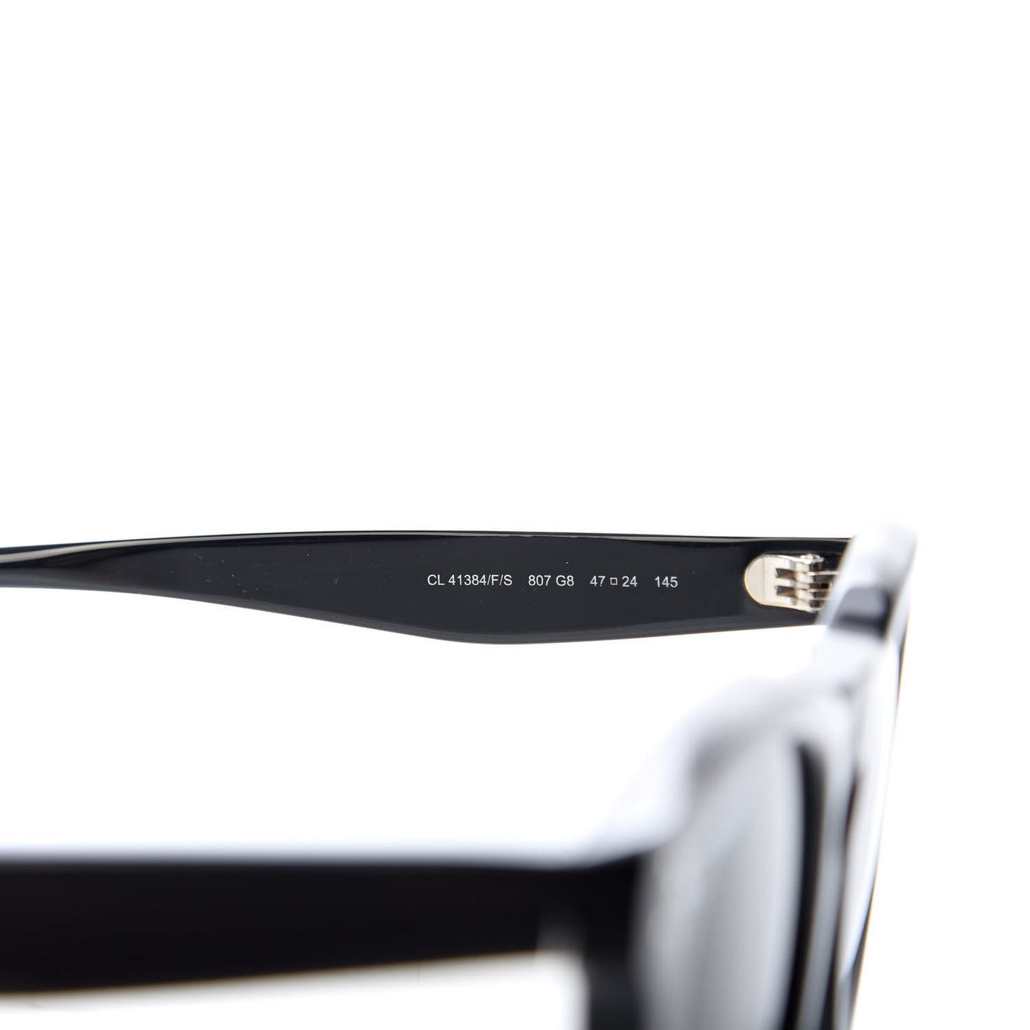 Acetate Bevel Cat Sunglasses CL 41384/F/S Black