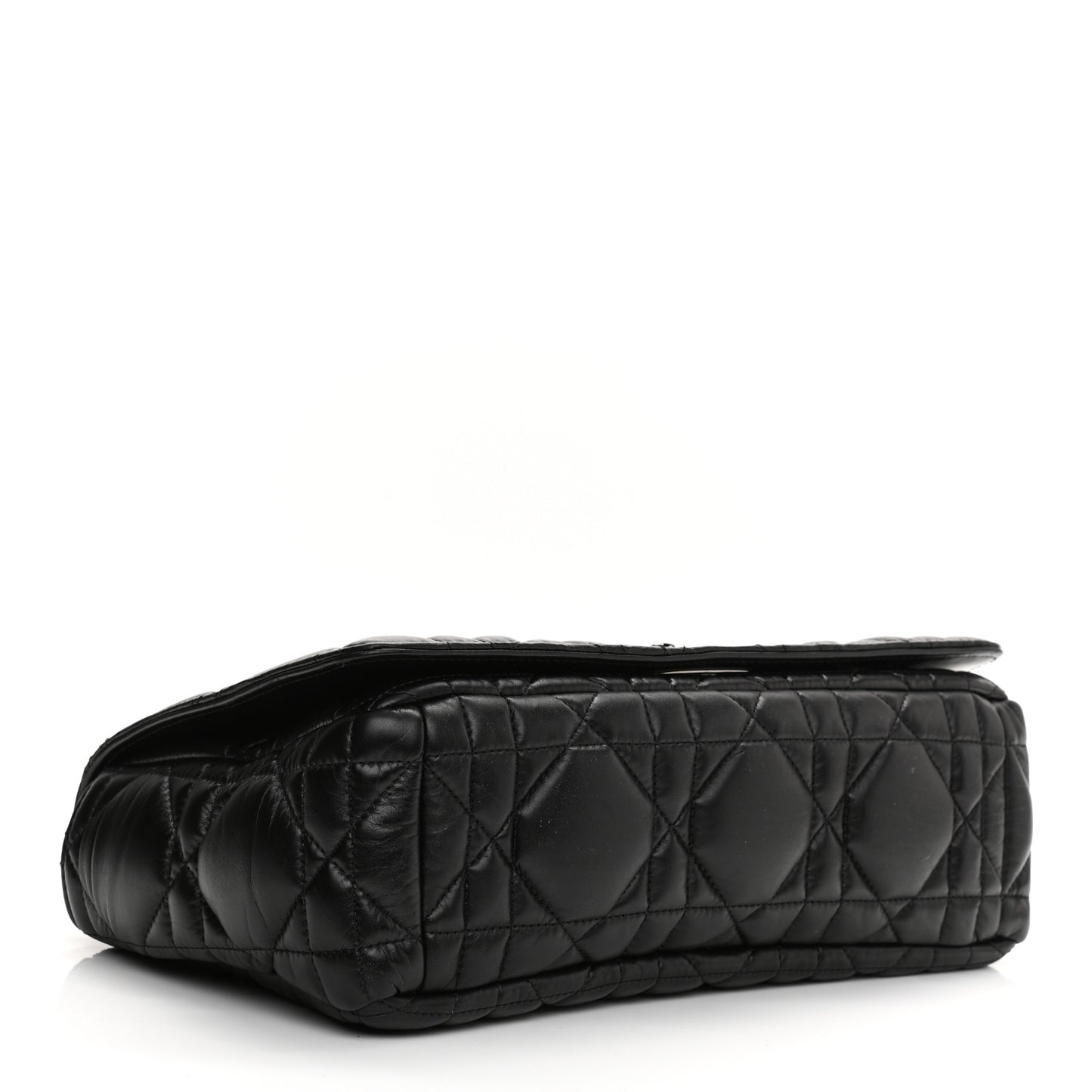 Calfskin Macrocannage Large Caro Bag Black
