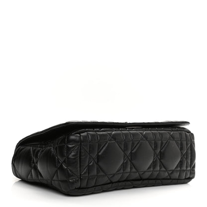 Christian Dior Calfskin Macrocannage Large Caro Bag Black 7 of 19