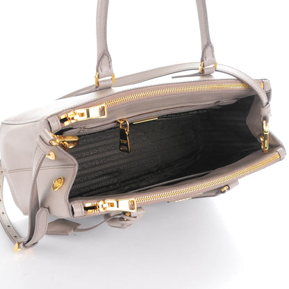 Prada Saffiano Small Galleria Double Zip Tote Argilla 5 of 8