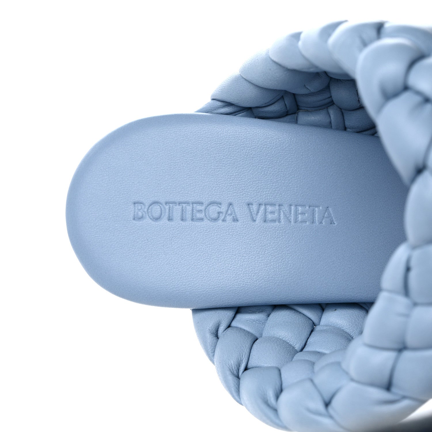 Bottega Veneta Nappa Twisted Padded Intrecciato Curve Slide Sandals 39 Ice 7 of 8