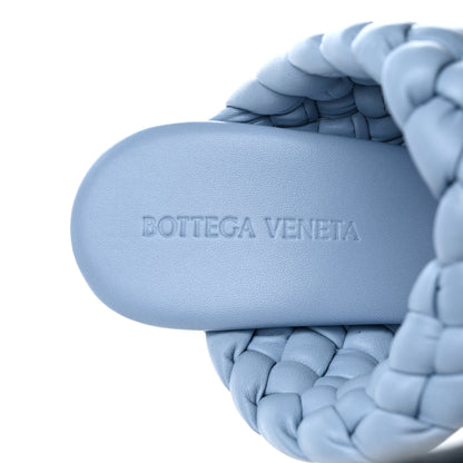 Bottega Veneta Nappa Twisted Padded Intrecciato Curve Slide Sandals 39 Ice 7 of 8