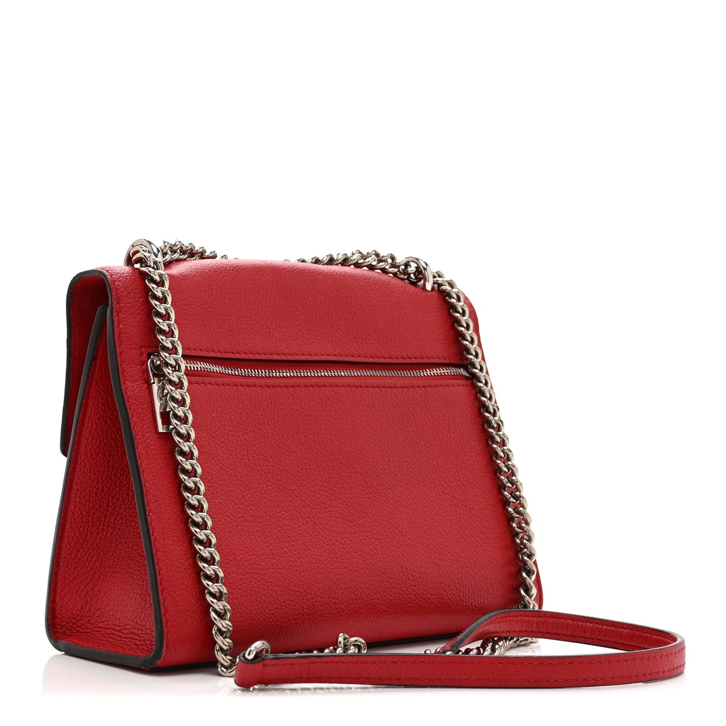 Soft Calfskin My Lockme Chain Bag BB Poppy