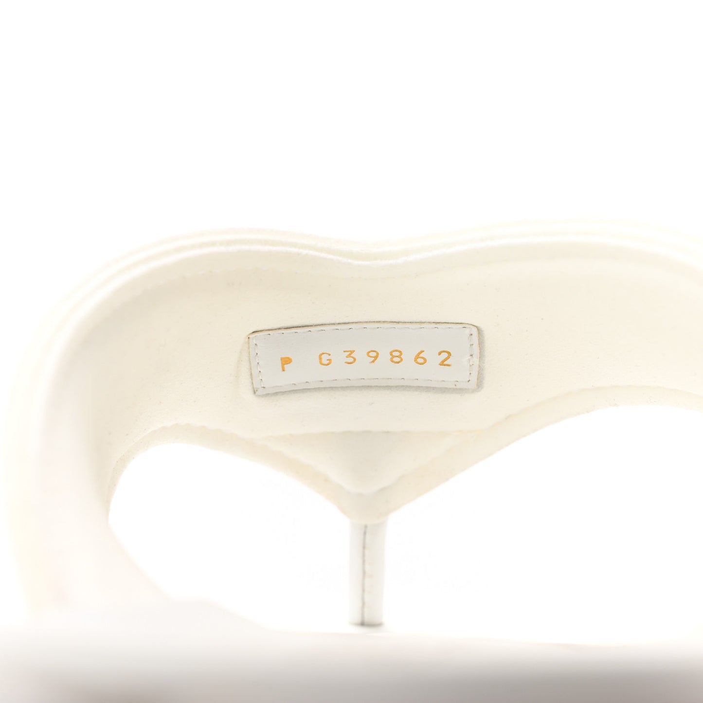 Fabric CC Thong Sandals 41 White