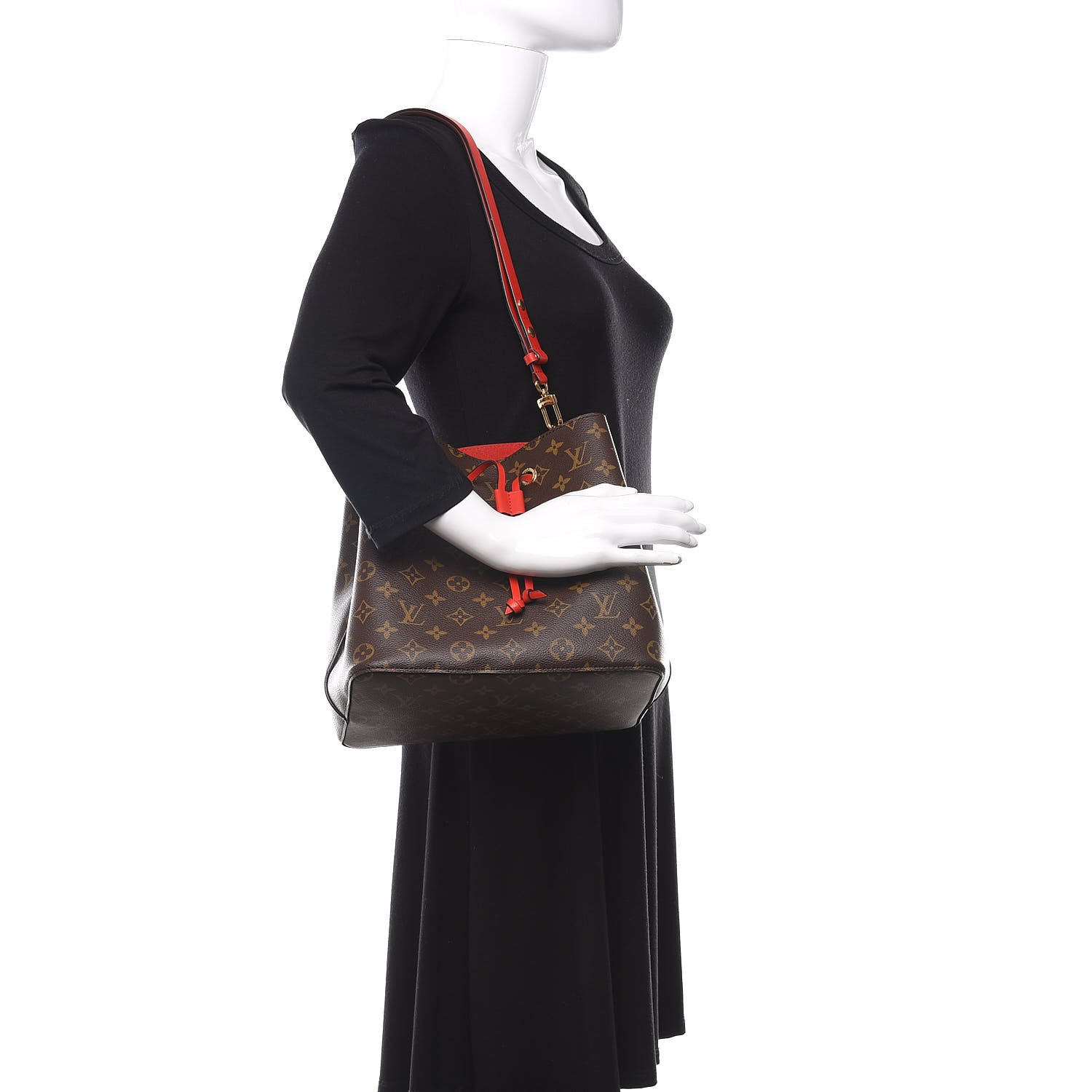 Louis Vuitton Monogram Neonoe MM Coquelicot 2 of 13