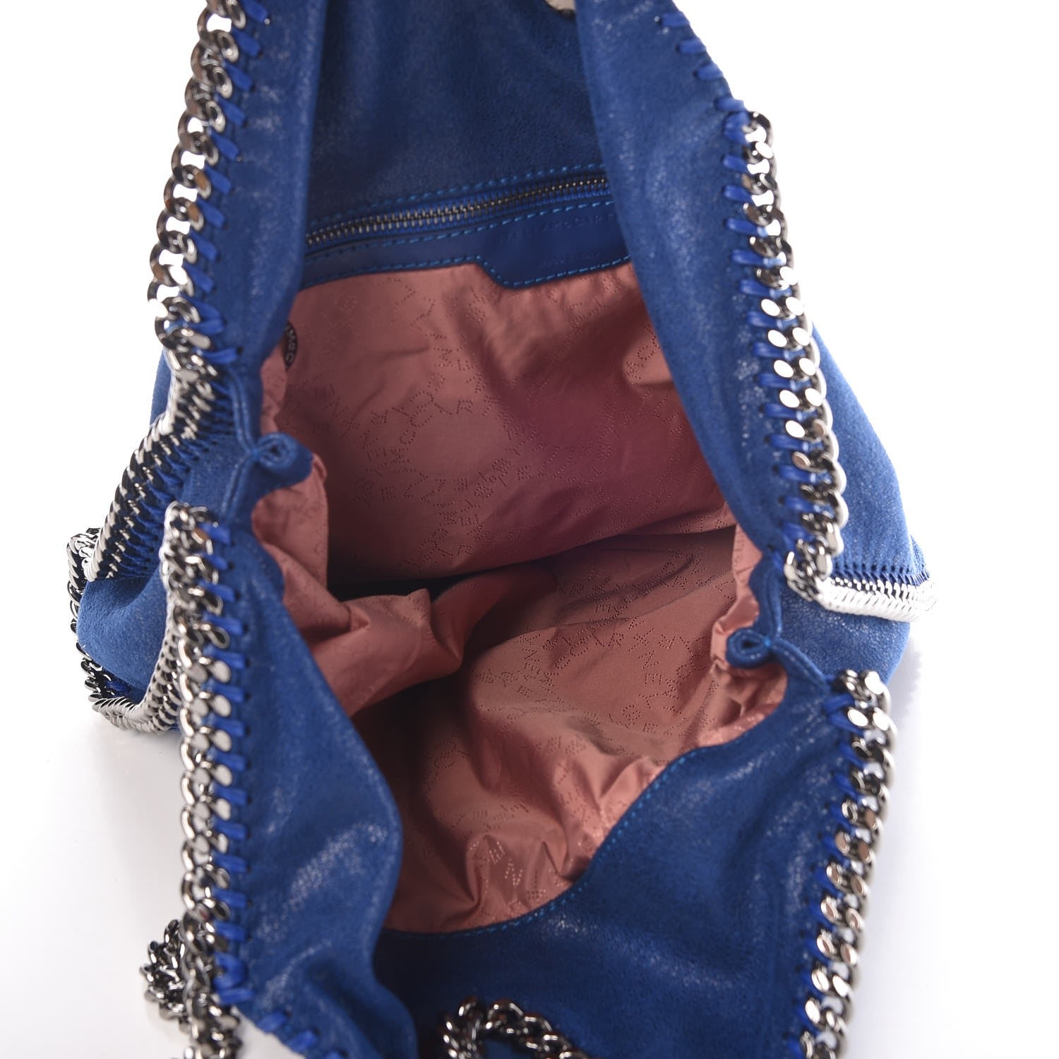 Stella McCartney Shaggy Deer Falabella Fold Over Tote Blue 5 of 7