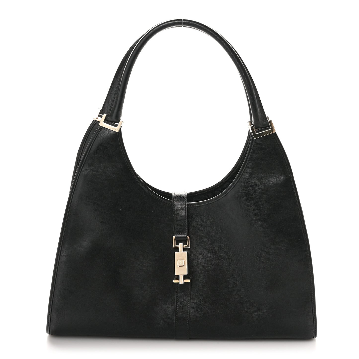 Calfskin Bardot Hobo Black