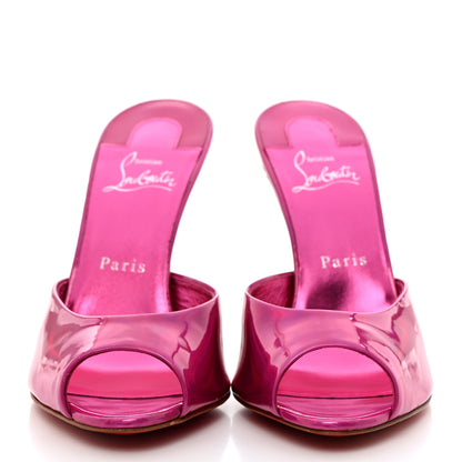 Christian Louboutin Patent Psychic Me Dolly 100 Sandals 38 Fuxia 2 of 8