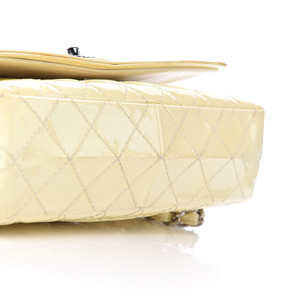 Chanel Patent Quilted Medium Double Flap Ivory 24 of 26
